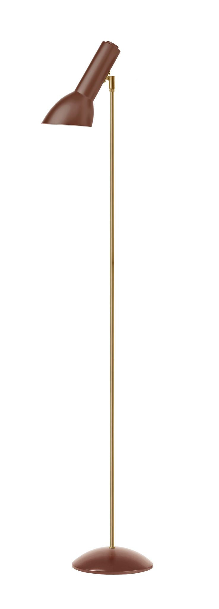Oblique Teglrød/Messing - Gulvlampe billede 4