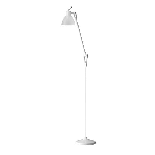 Luxy F1 Gulvlampe Hvid, satin hvidt glas - Rotaliana