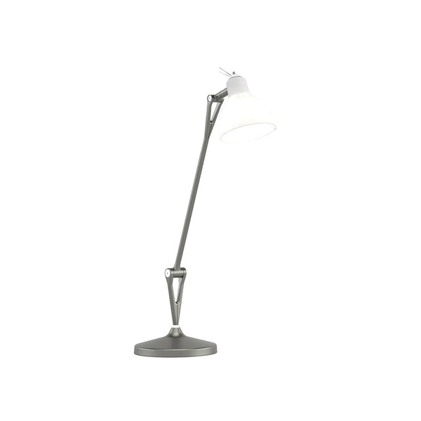 Luxy T1 Bordlampe Grafit, satin hvidt glas - Rotaliana