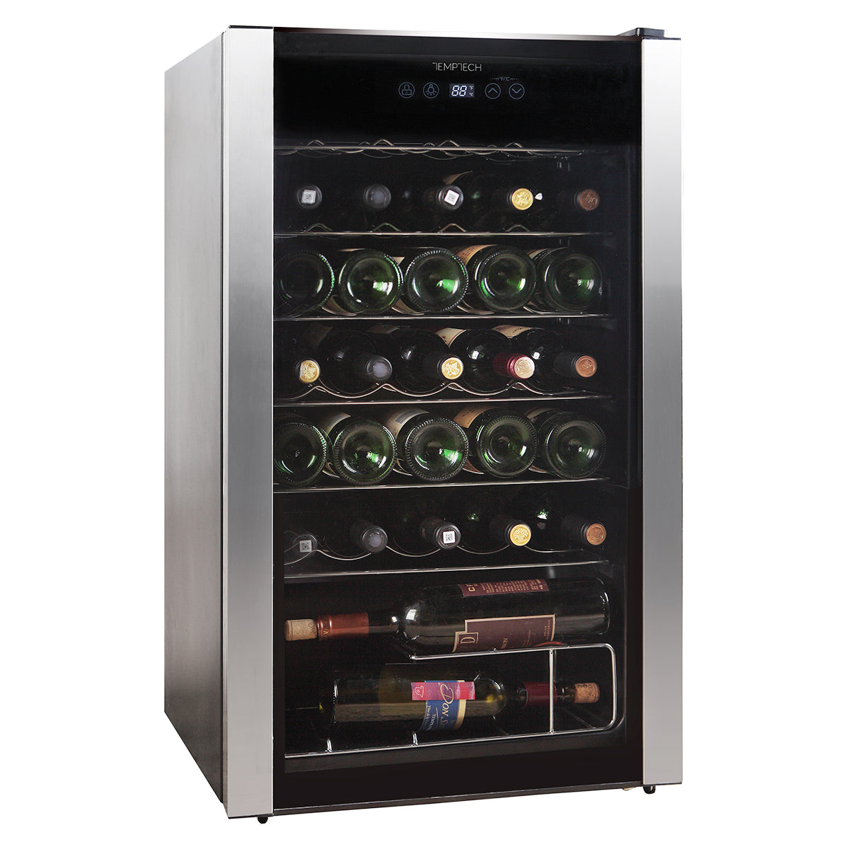 Temptech Performance PWF9500SBS Vinkøleskab, Rustfrit Stål
