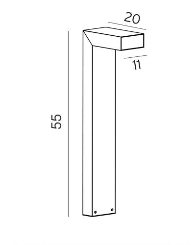 Norlys Asker Mini sort, LED IP65 - Udendørslampe