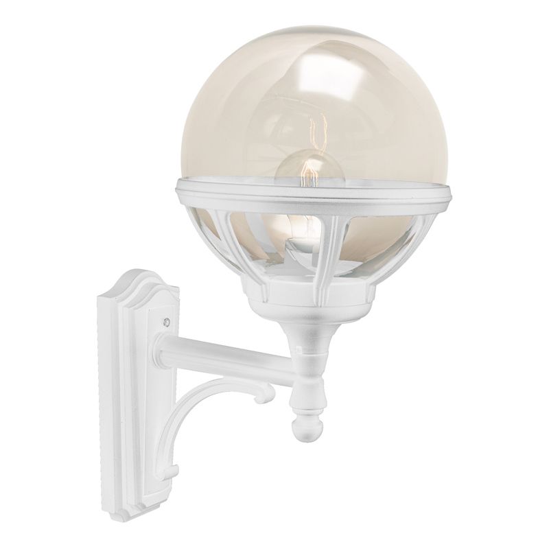 Norlys Bologna Top hvid klar, E27 IP54 46W - Udendørslampe