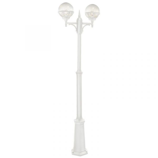 Norlys Bologna hvid klar, E27 IP54 2 x 46W - Udendørslampe