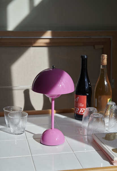 Flowerpot bordlampe tilbud VP9 pink