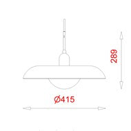 Piet Hein RA 400 Pendel Krom