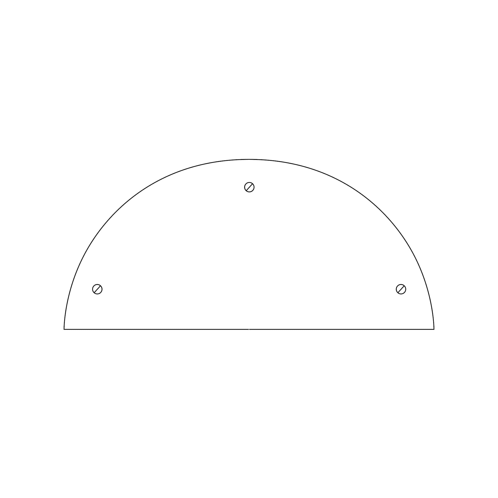 Rørhat cover plate for stand hvid