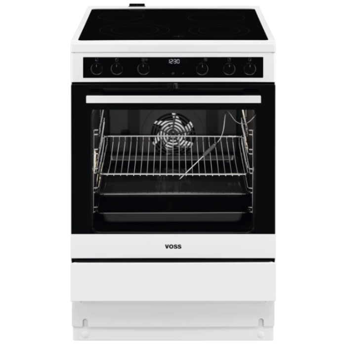 Voss VKK65340HV - Glaskeramisk Komfur, Sort