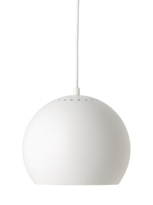 Ball Pendel Ø25 Matt Hvid billede 4