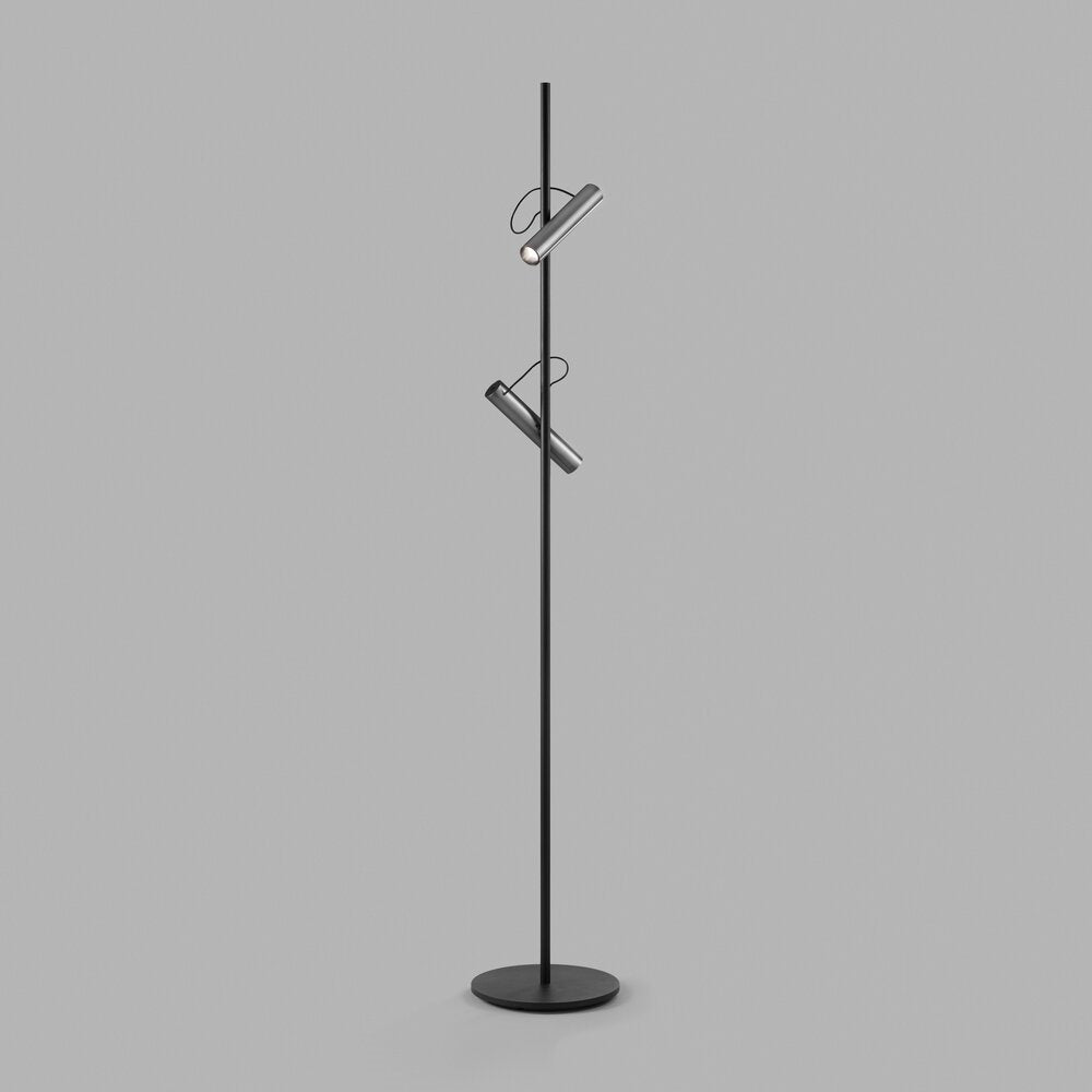 Spirit F1 Sort, Titanium - Gulvlampe - Light-Point