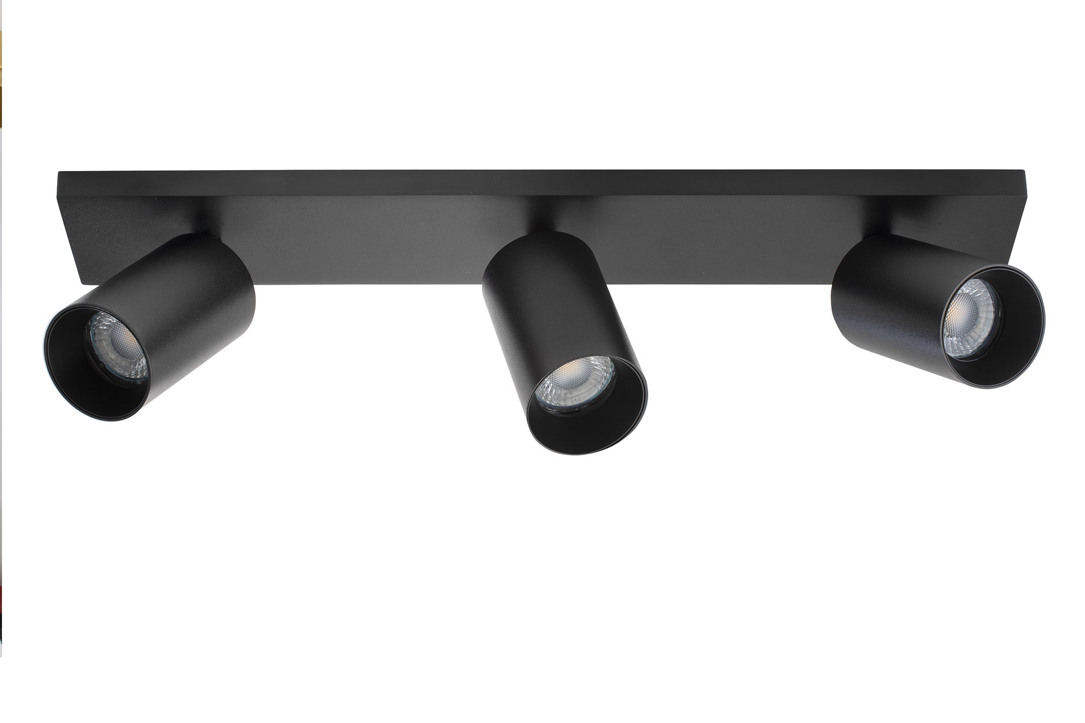 SpotOn3 GU10 Loft-vægspot Sort Antidark