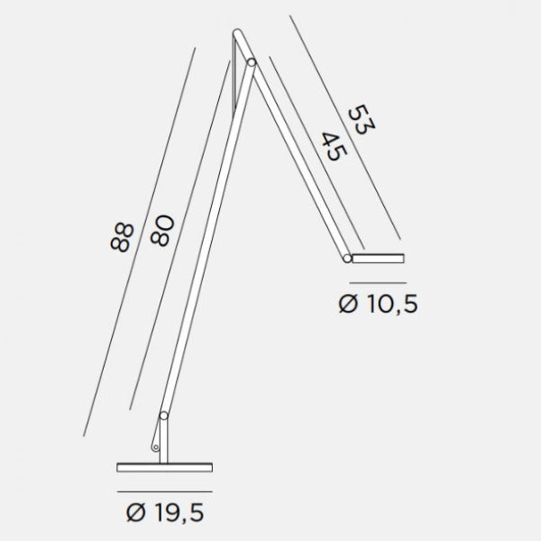 String F1 Gulvlampe Mat Hvid/Sort DTW