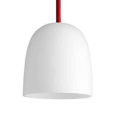 Super 115 Pendel opal glas - Rød Ledning