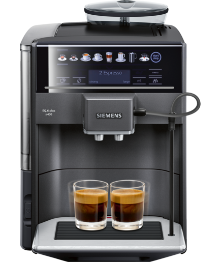 TE654319RW Fuldautomatisk kaffemaskine EQ.6 plus s400 Safir sort metallisk