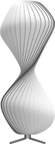 TR32 PC, Nonwoven Hvid Gulvlampe - Tom Rossau