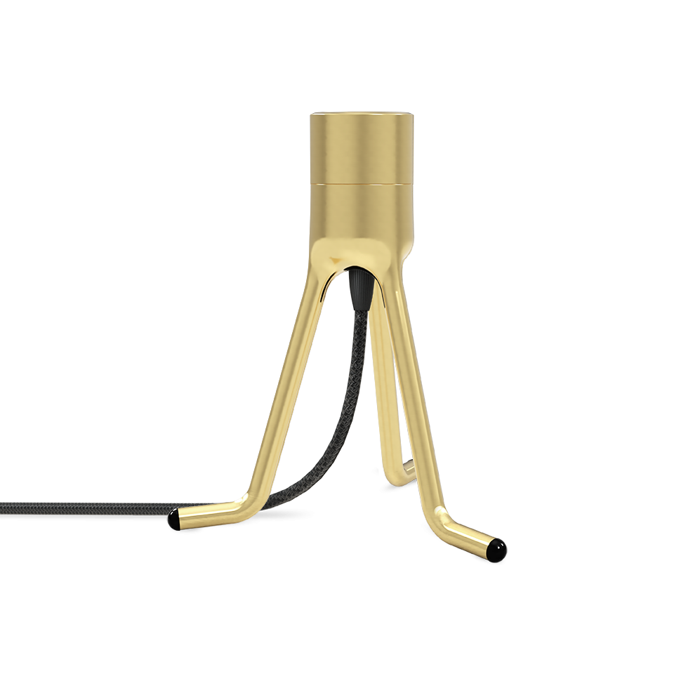 Tripod Base Lampestander Børstet Messing - UMAGE