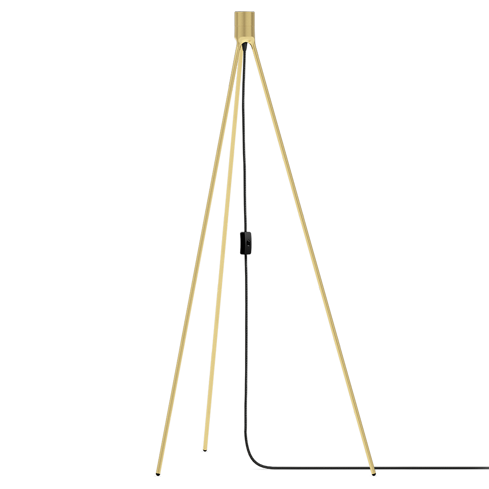 Tripod Floor Lampestander Børstet Messing - UMAGE