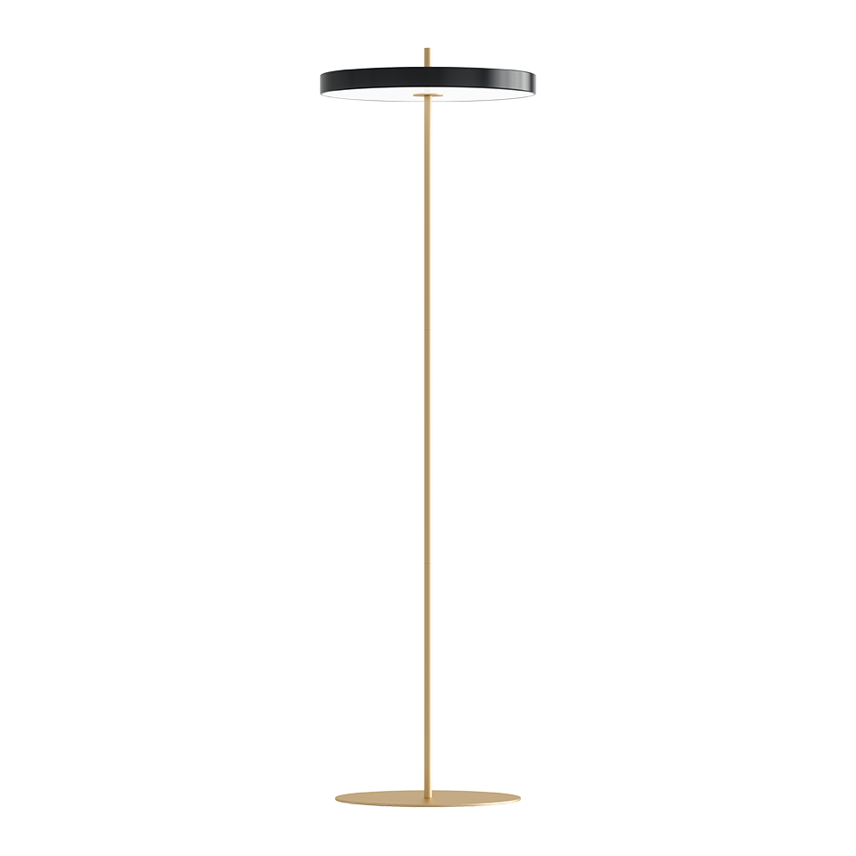 UMAGE Asteria Floor Ø43 Sort - Gulvlampe