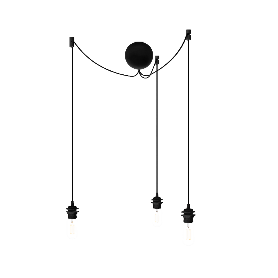 UMAGE Cannonball Cluster 3 Ø12 Sort - Ophæng