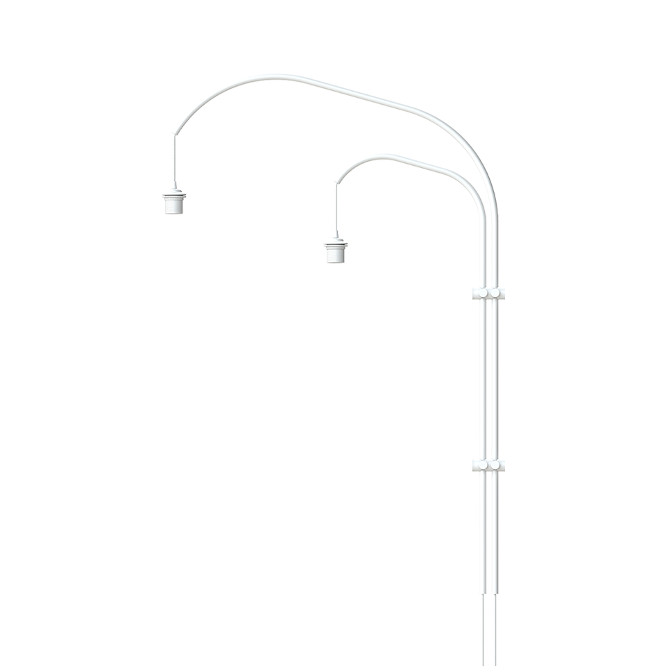 UMAGE Willow Double Hvid - Væghængt Lampestander