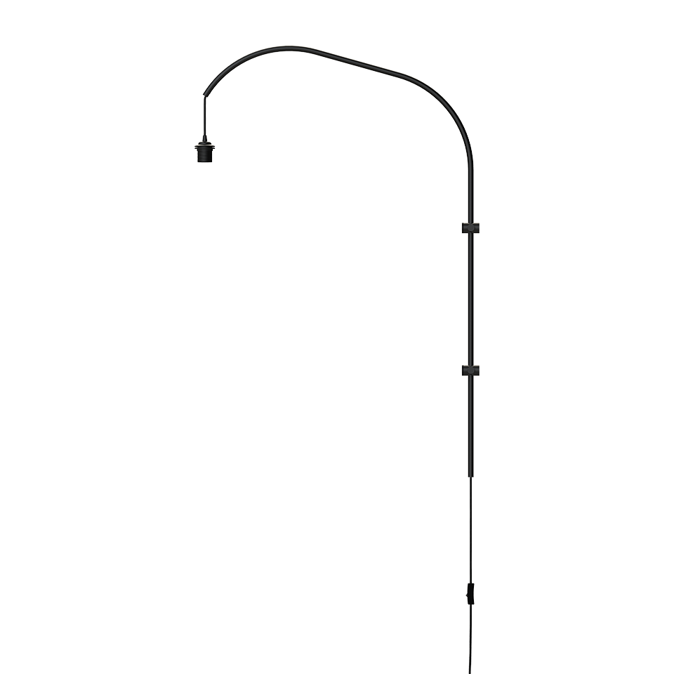 UMAGE Willow Single Sort - Væghængt Lampestander