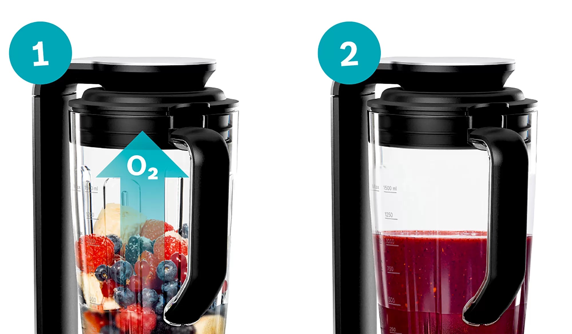 Bosch VitaMaxx 1000 W sølv MMBV620M Vakuumblender