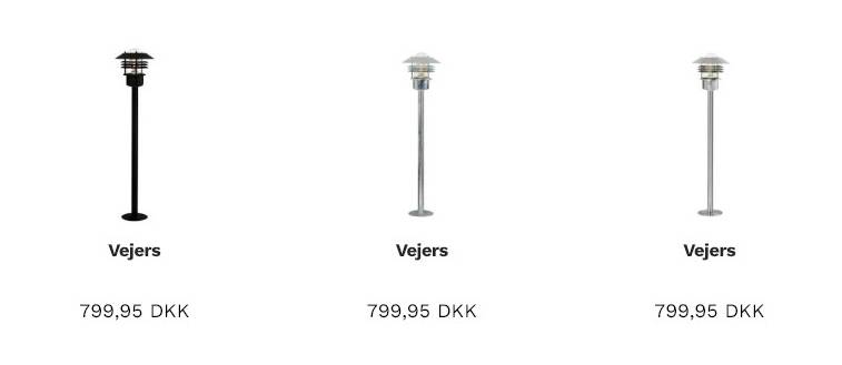 Vejer E27 Bedlampe, Galvaniseret Stål - Nordlux