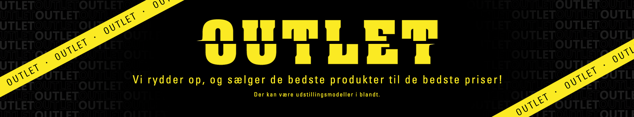 Outlet varer der sælges ud til rigtig billige penge