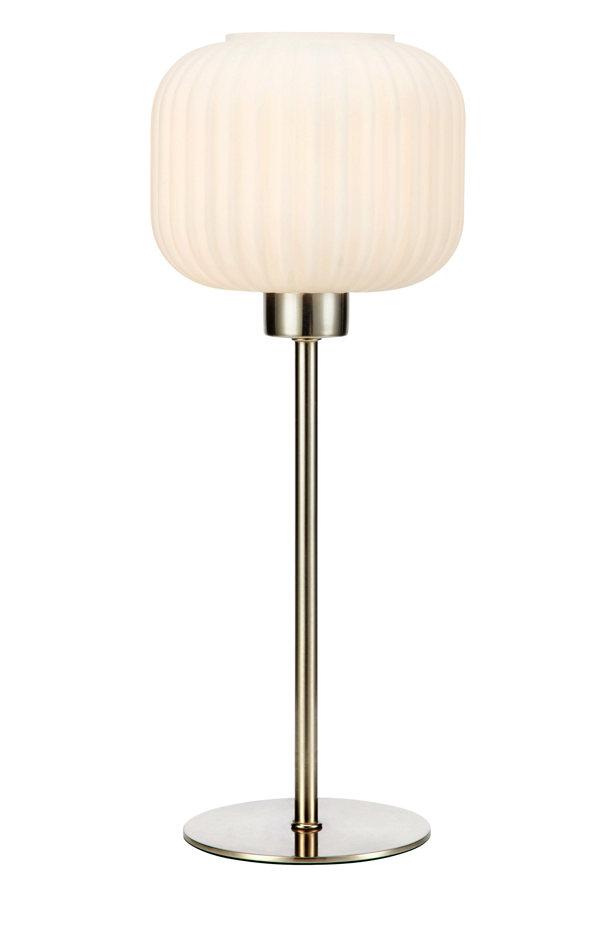 Sober Bordlampe Stål/Hvid