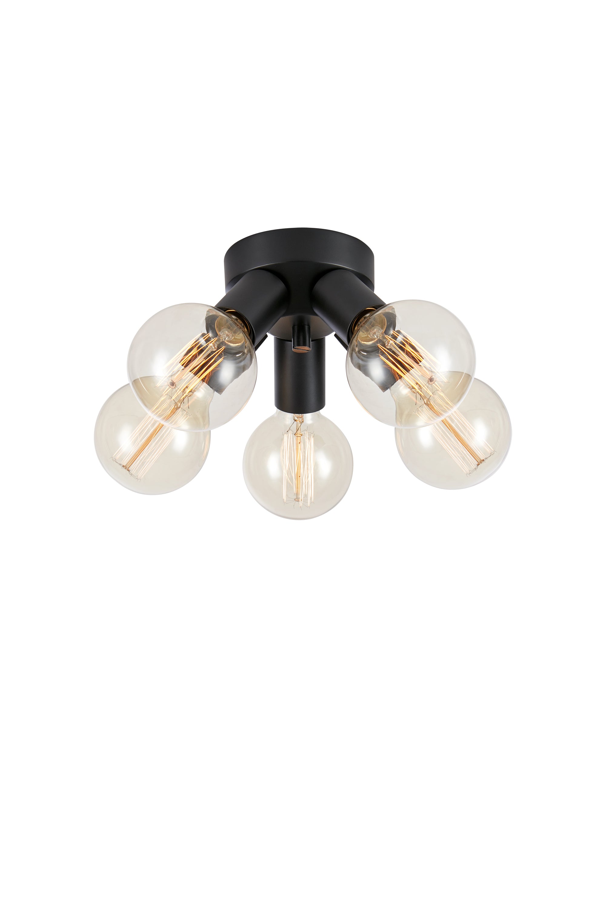 Zoomet helt ind på Mazzo Loftslampe 5L i Sort med dens elegante design
