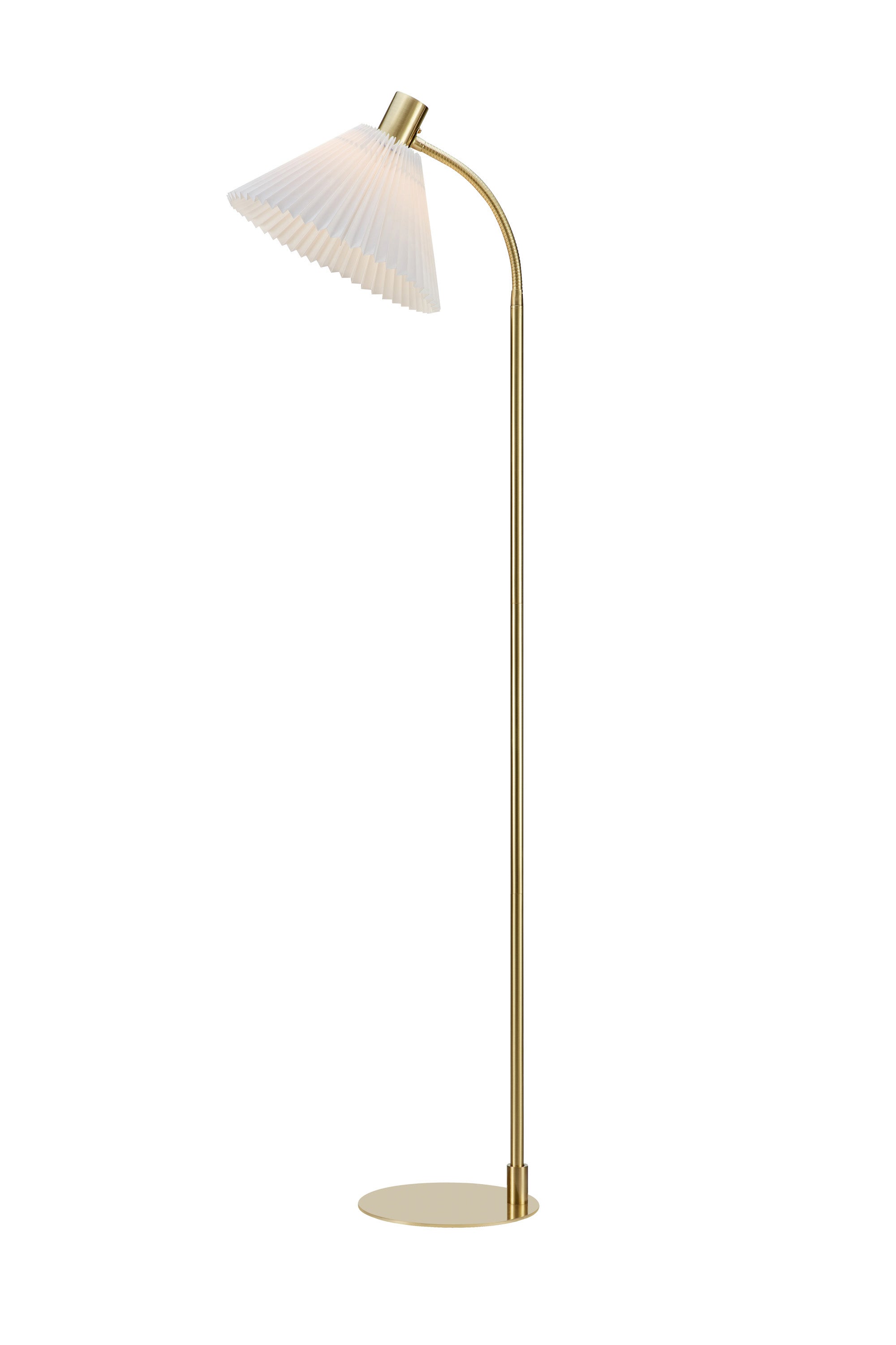 Markslöjd Mira Gulvlampe Messing/Hvid