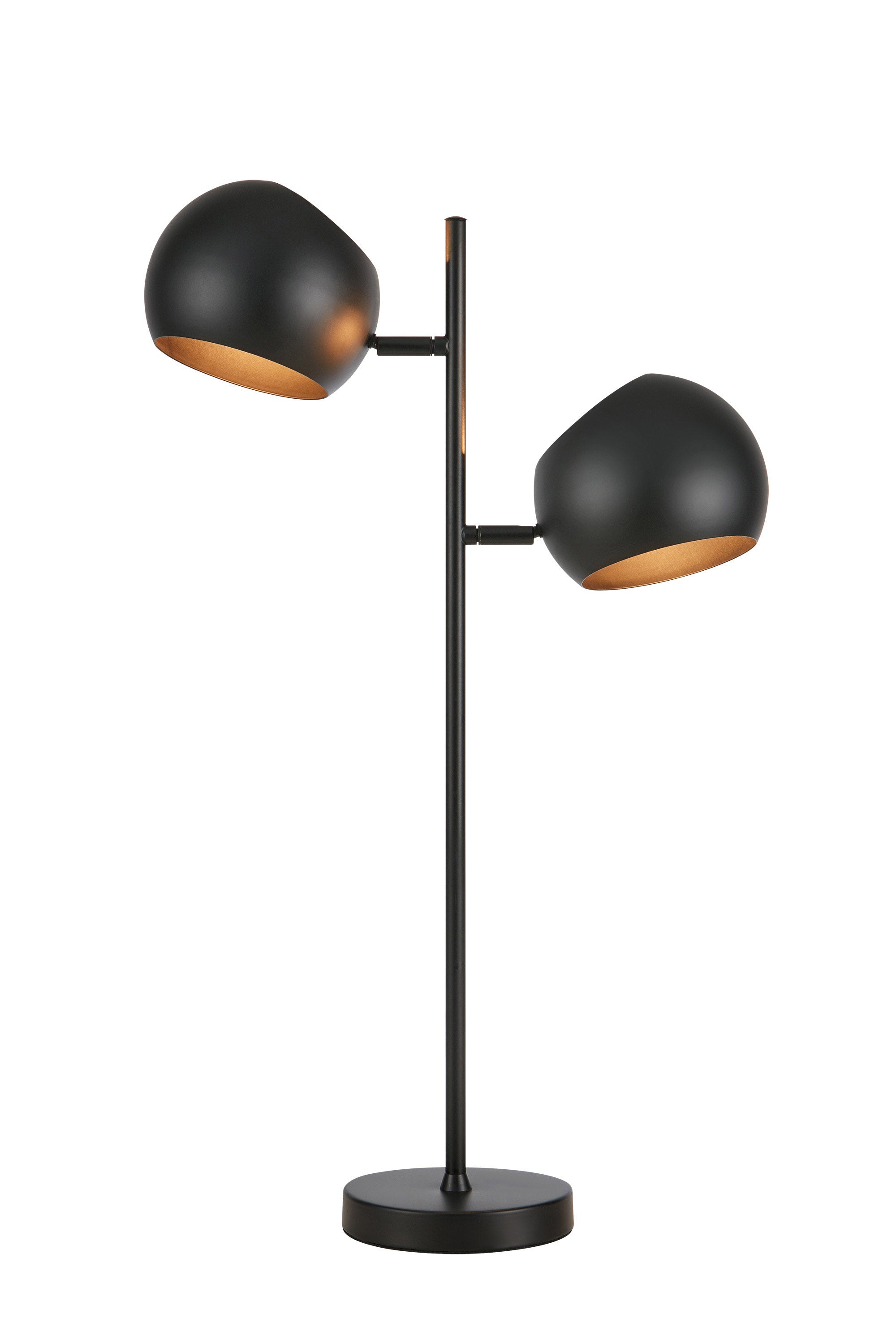 Den elegante lampe fra Markslöjd Edgar Bordlampe 2L i Sort