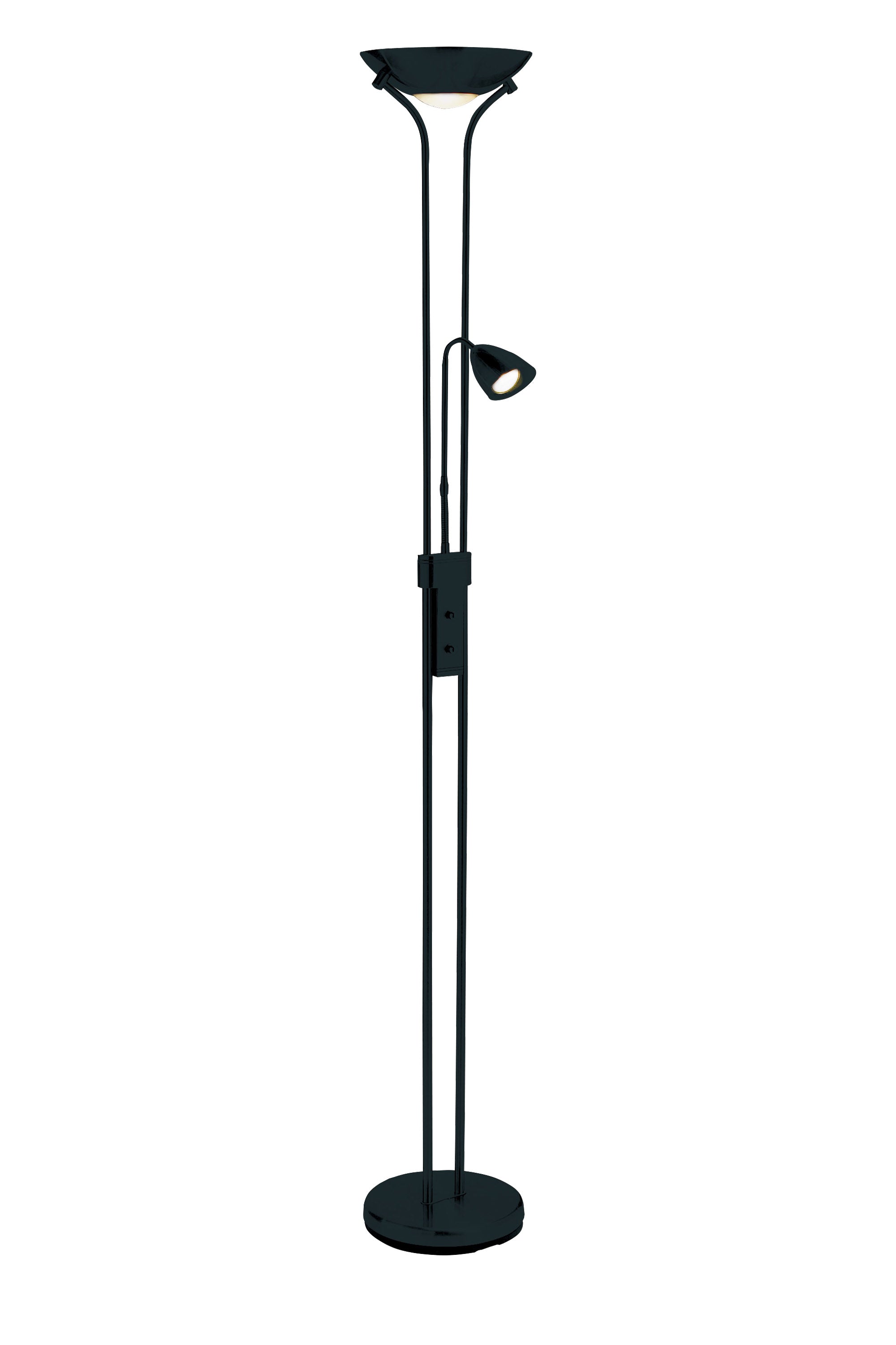 Detroit Gulvlampe 2L Sort