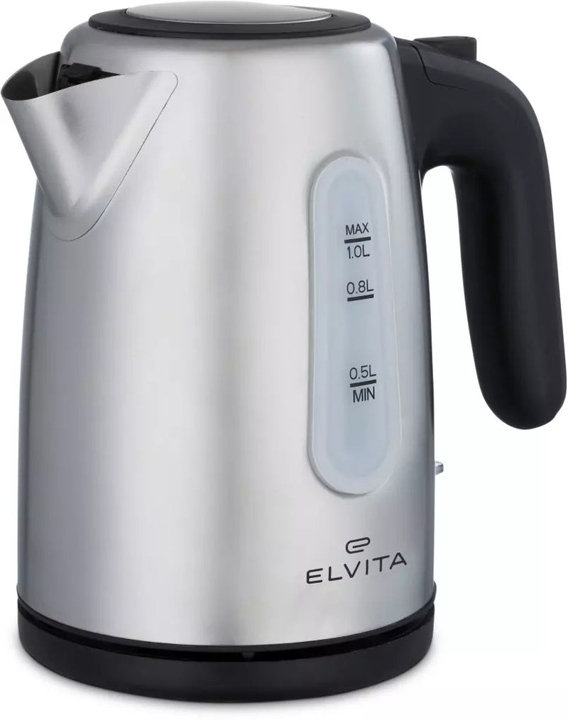 Elvita CVK2103X elkedel kan rumme 1 liter vand