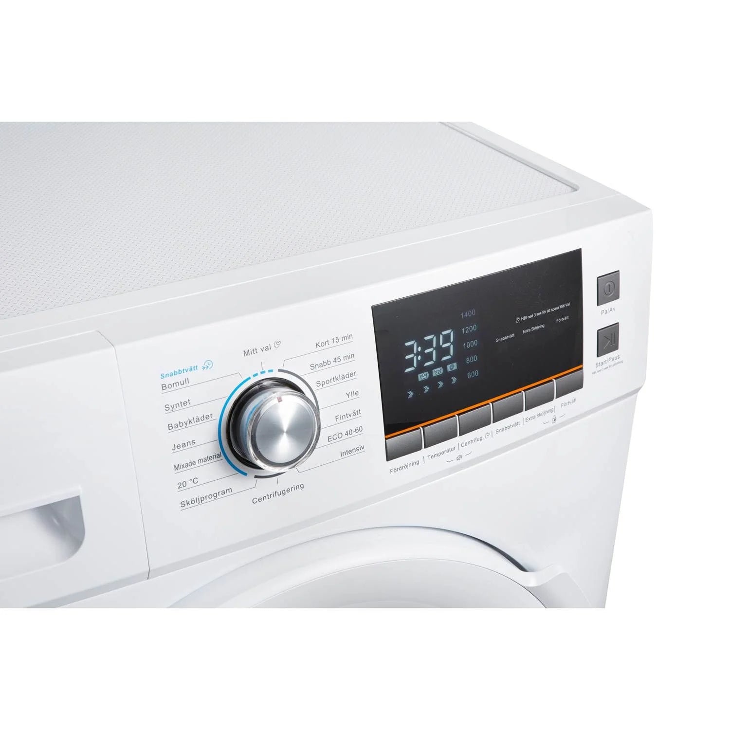 ELVITA CTM5214V Frontbetjent Vaskemaskine kontrolpanel