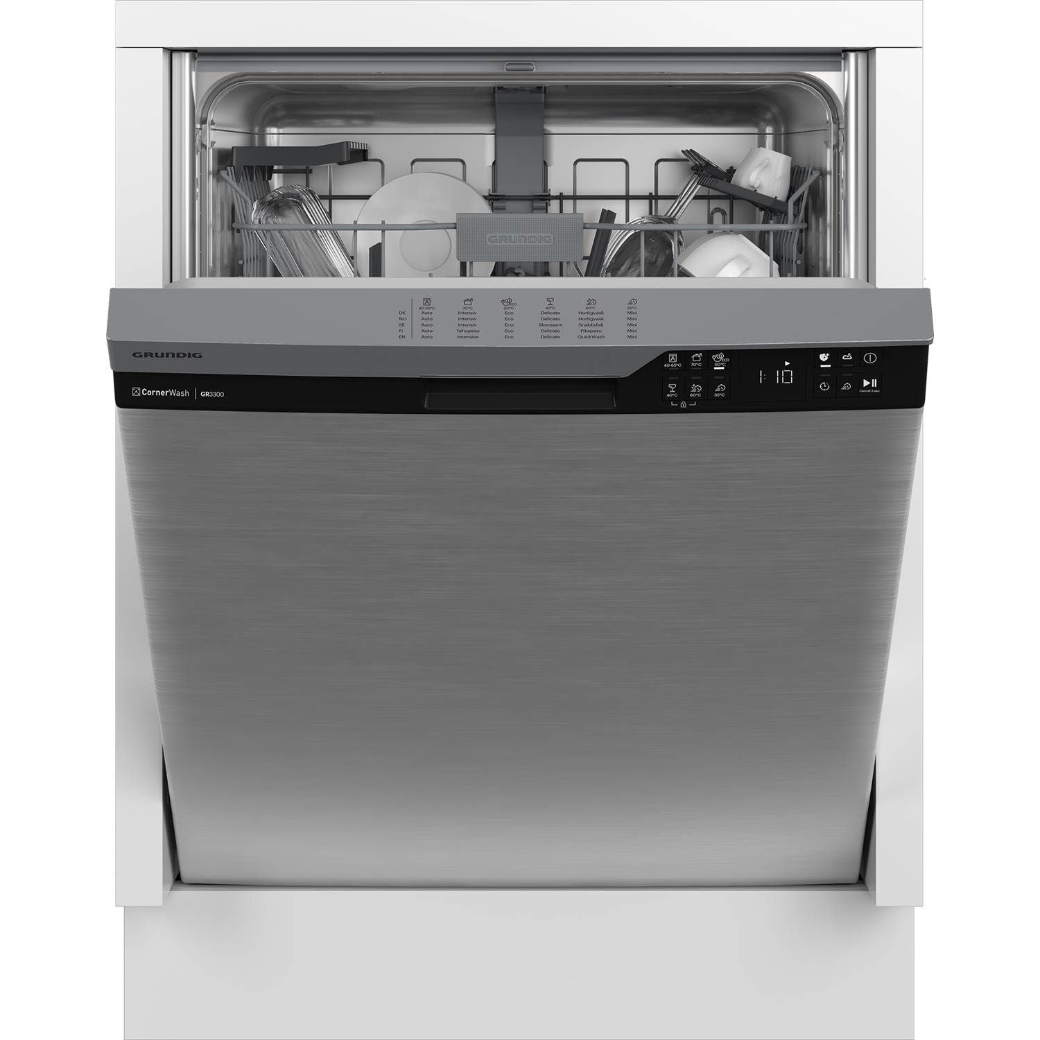 Grundig EGNUP3450XC Opvaskemaskine til indbygning