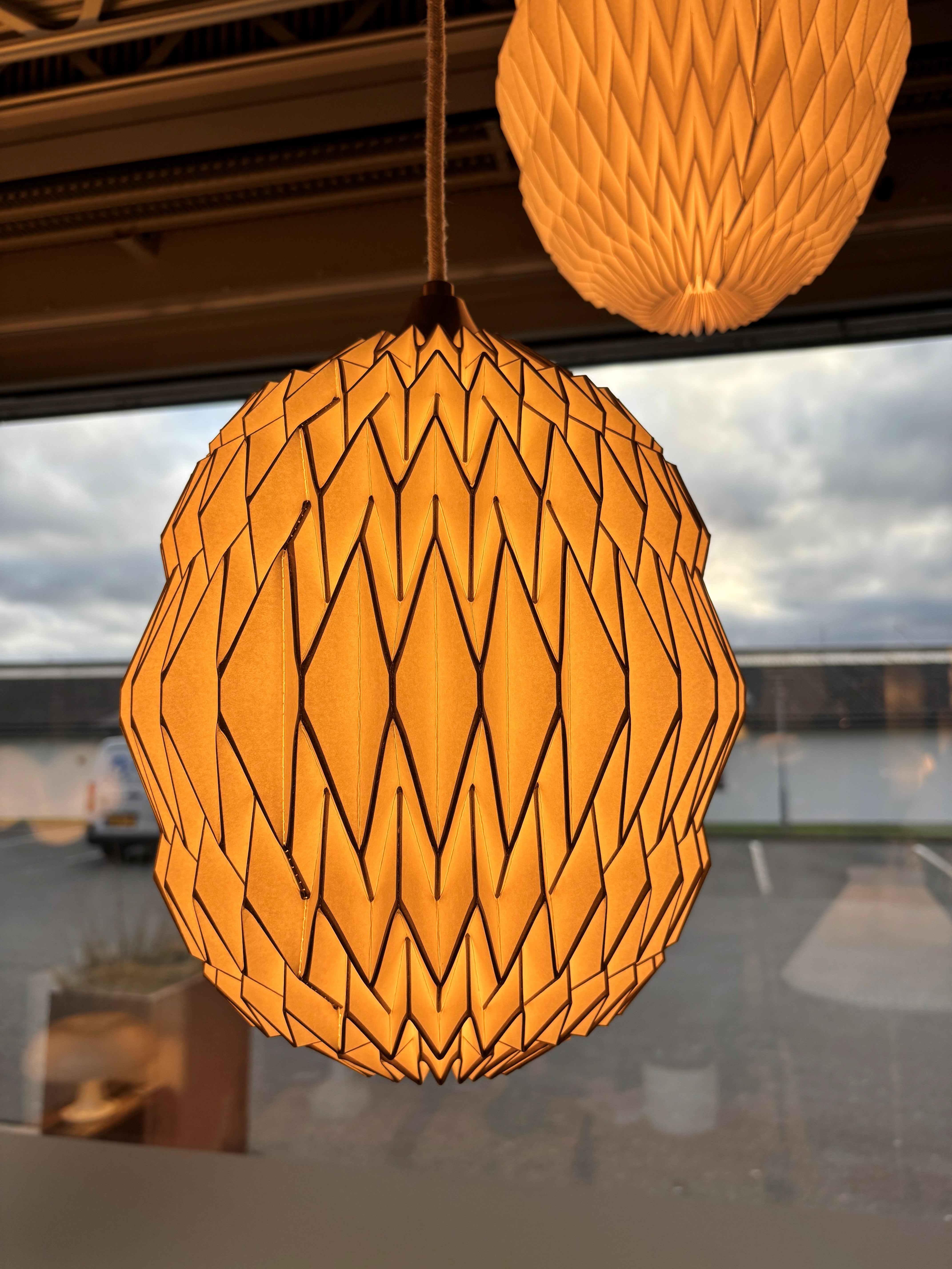 Caleo 1 hvid/bronze pendel - DEMO