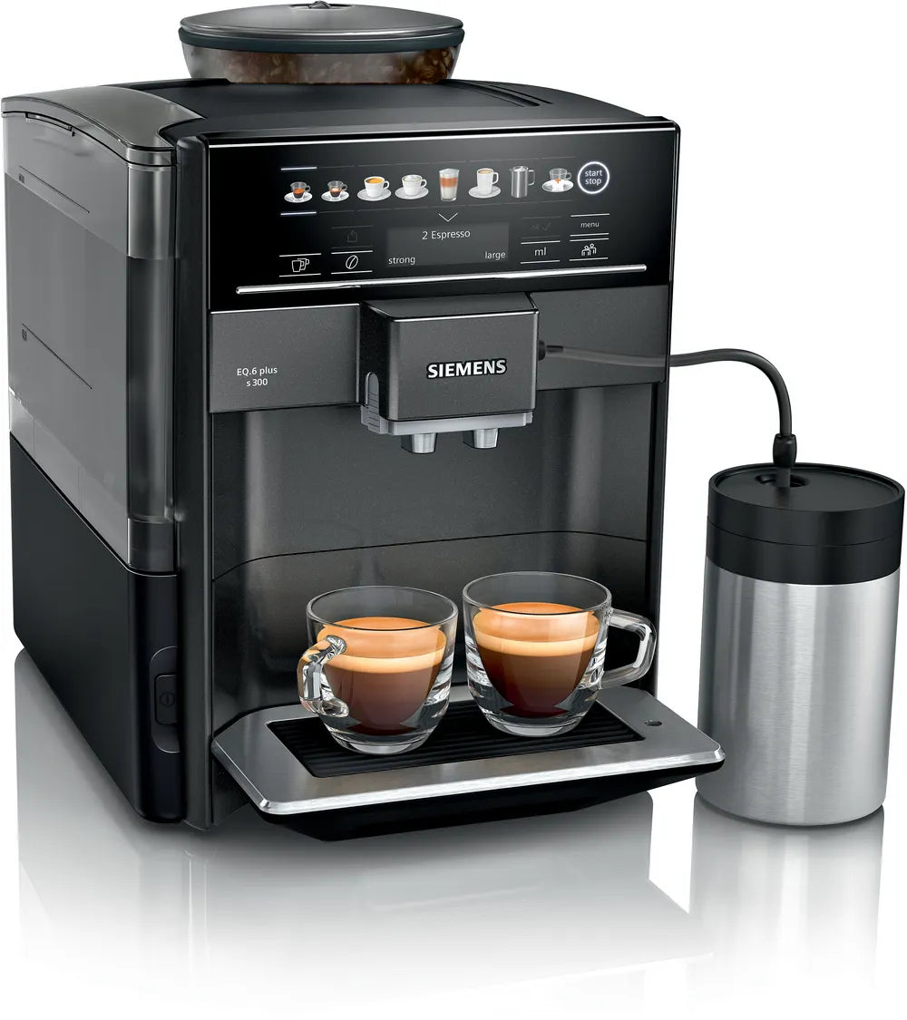 Fuldautomatisk kaffemaskine EQ6 Plus s300 safir sort metallisk m. vandbeholder