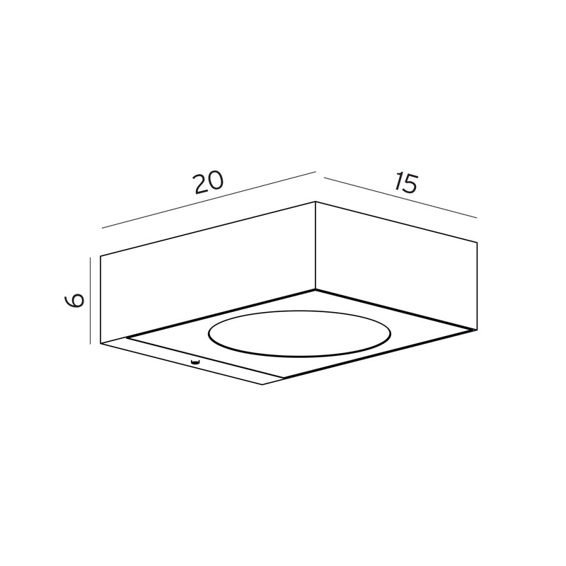Norlys Hitra grafit, 17.5w LED IP65 - Udendørslampe