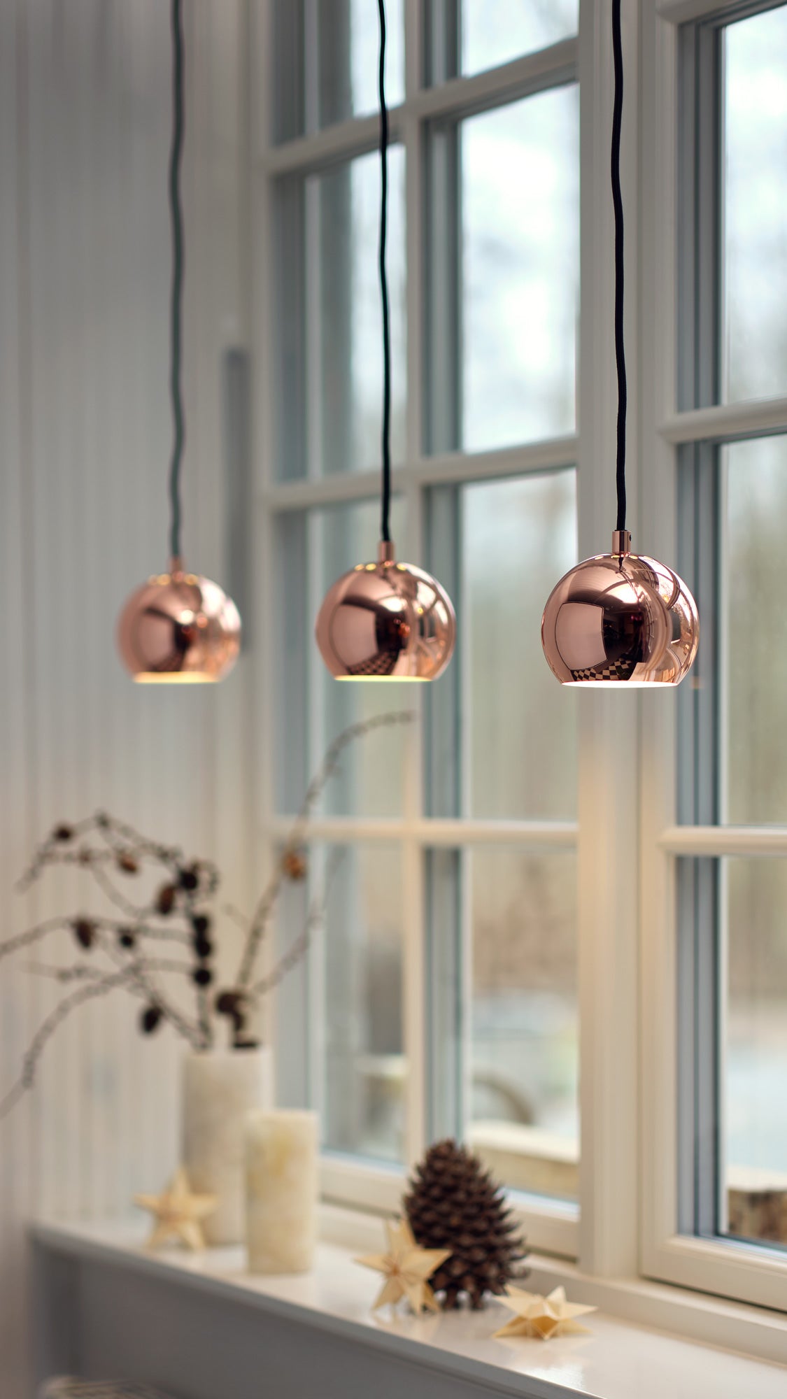 Ball Pendel Ø12 Kobber