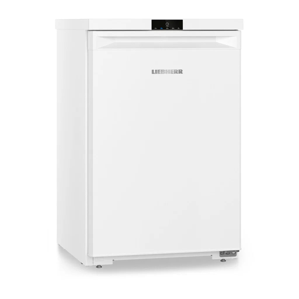 Lukket døren til Liebherr FNe 1404 Pure NoFrost Table-Top fryser med dens flotte display på toppen