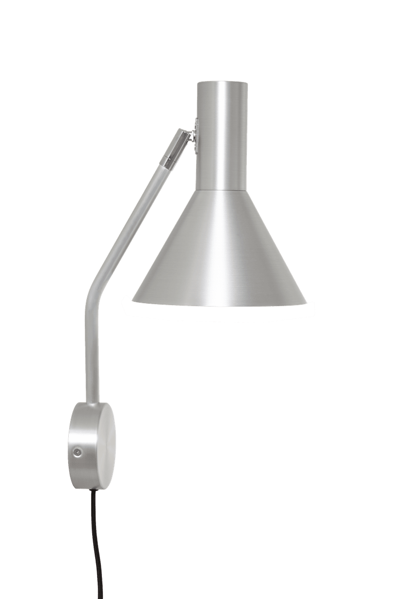 Lyss Væglampe Brushed Aluminium