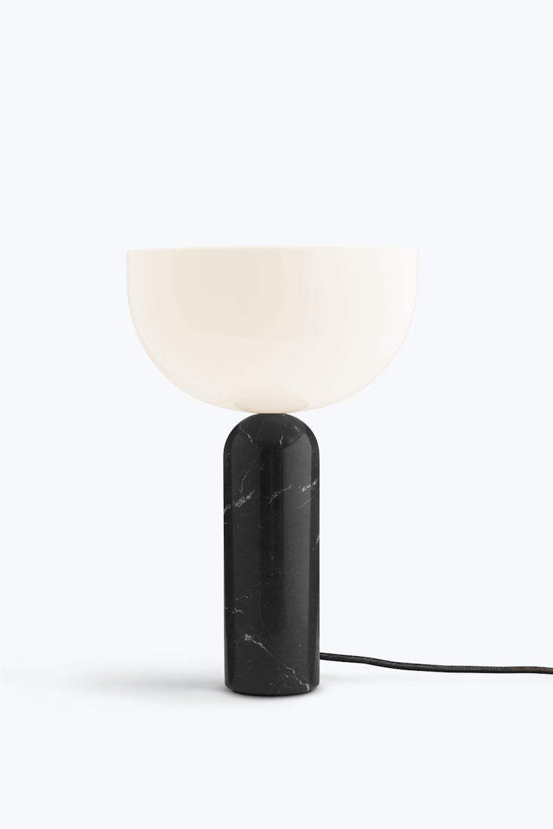Kizu Ø30 bordlampe sort marmor