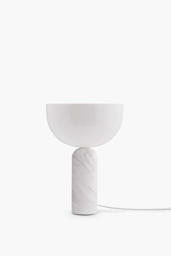 Kizu Ø25 bordlampe hvid marmor