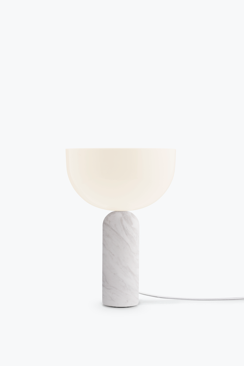 Kizu Ø25 bordlampe hvid marmor