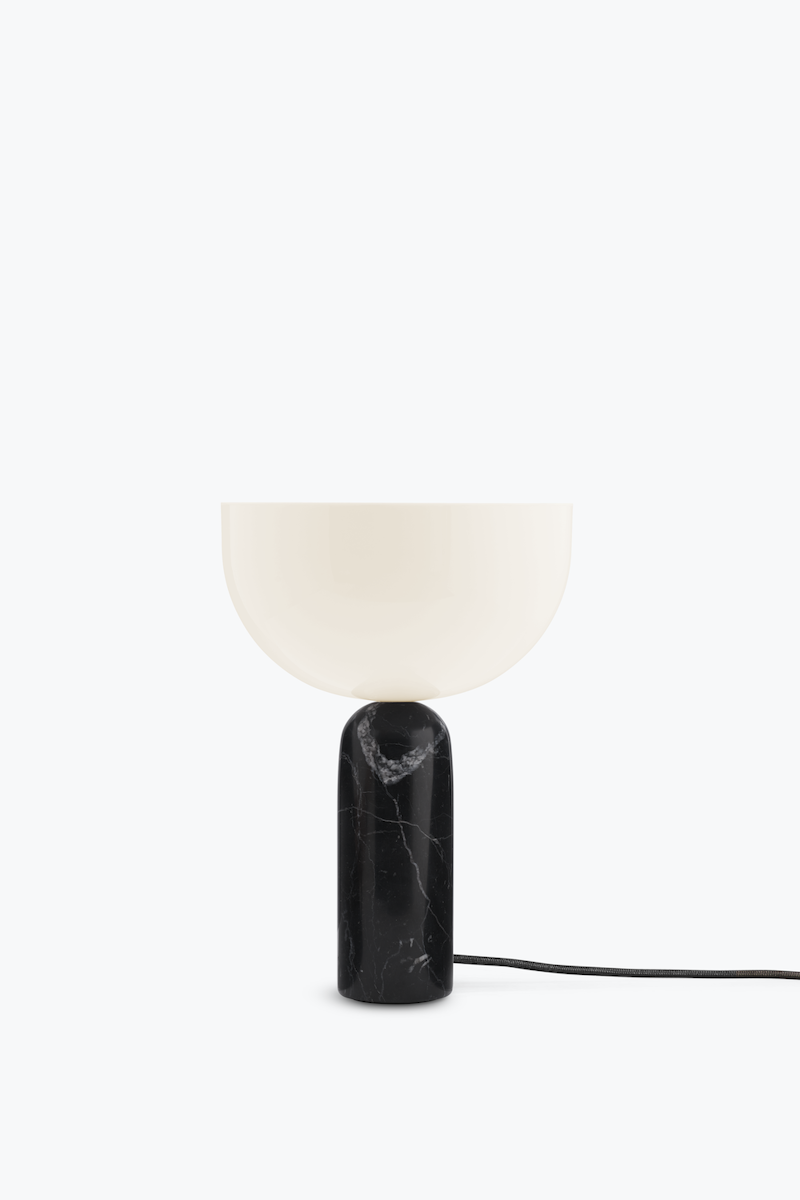 Kizu Ø25 bordlampe sort marmor