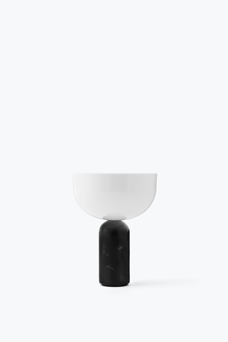 Kizu LED Ø18 portabel bordlampe sort marmor