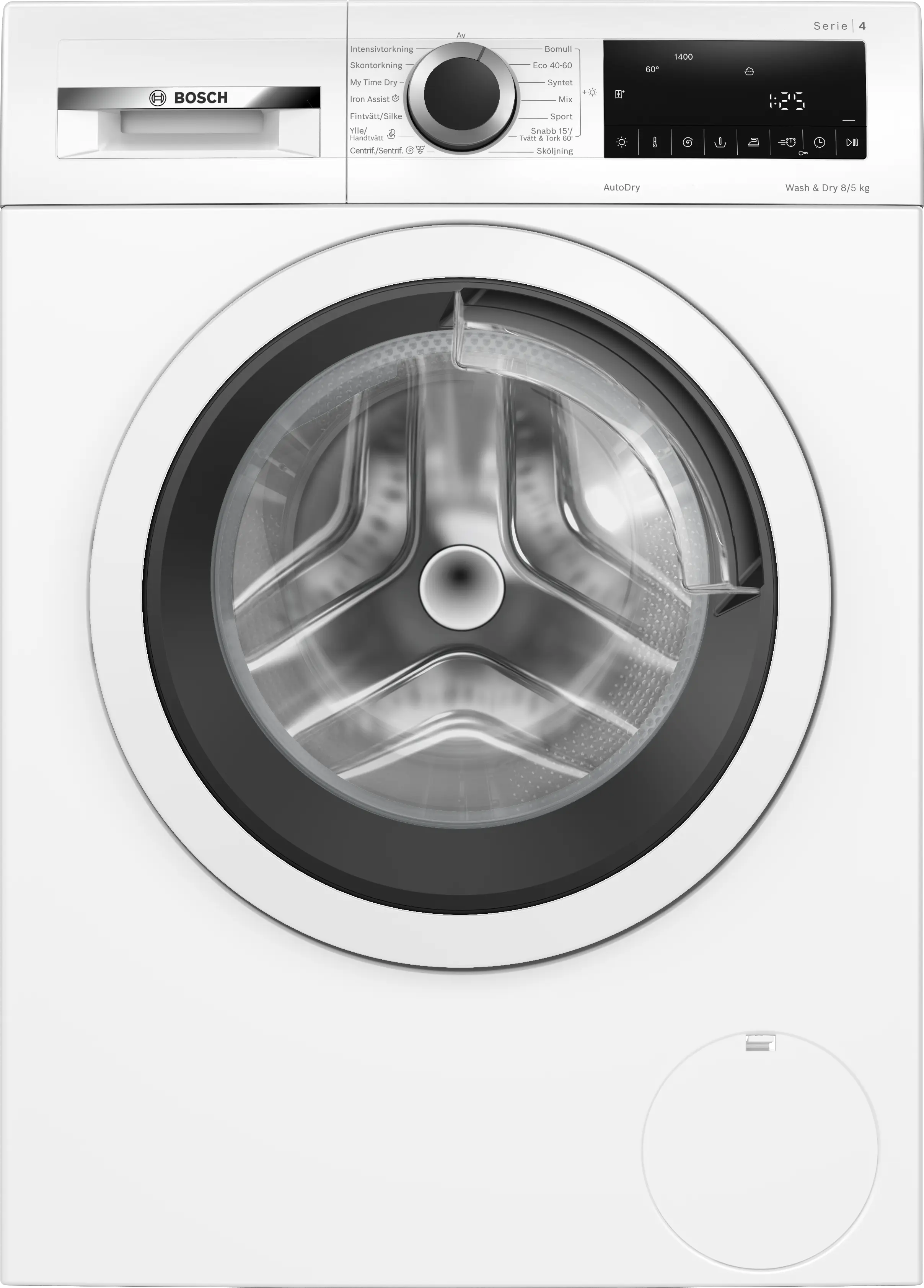 Bosch WNA134B0SN Vaske-tørremaskine front