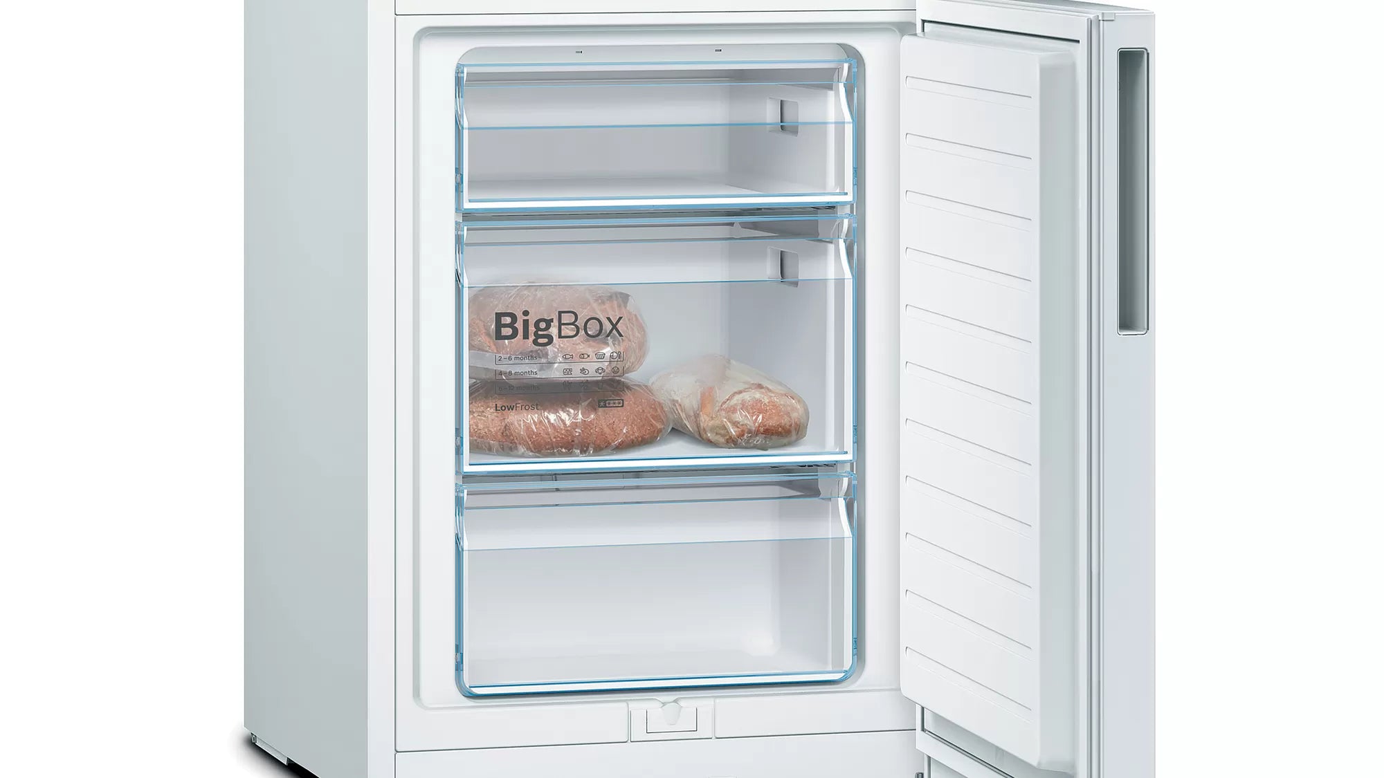 Bosch KGV362WEAS - Fritstående Køle/fryseskab