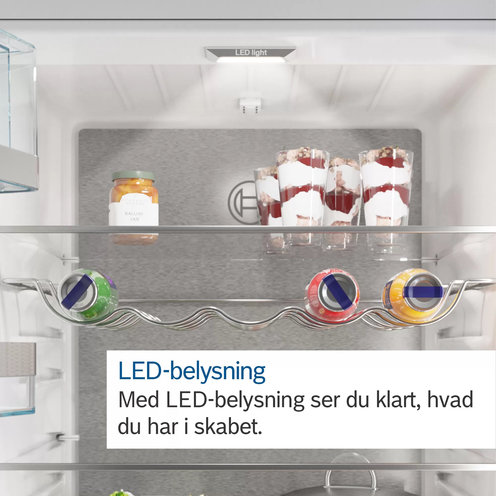 Bosch KGV362WEAS - Fritstående Køle/fryseskab