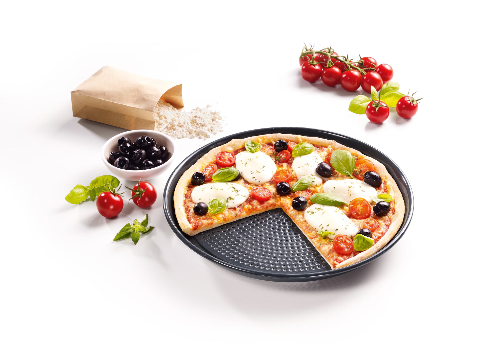 Miele HBFP 27-1 Rund bage-/AirFry-form med huller til pizza